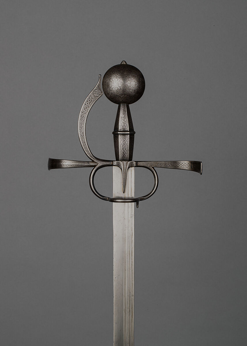 Rapier, Steel, silver, Italian 