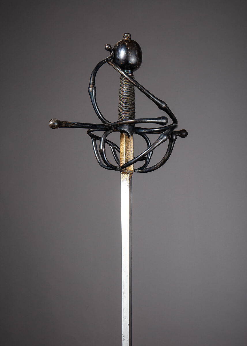 Rapier, Steel, wood, iron, possibly Italian