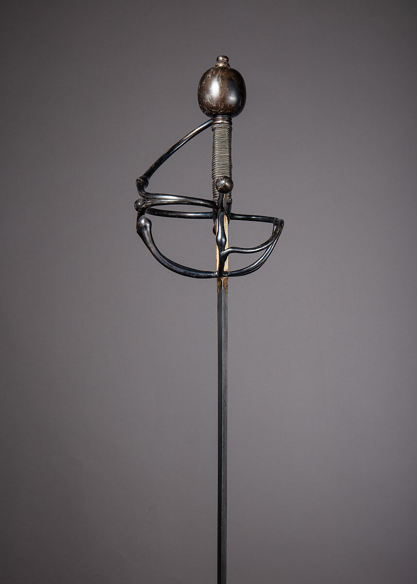 Rapier, Steel, wood, iron, possibly Italian