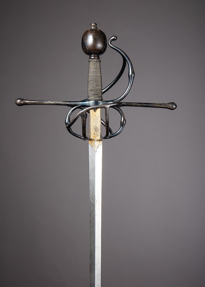 Rapier, Steel, wood, iron, possibly Italian