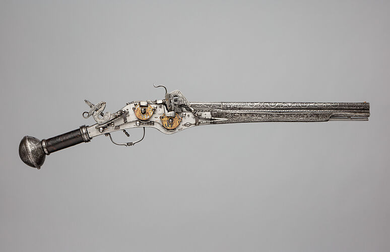 Double-Barreled, Double-Wheellock Pistol