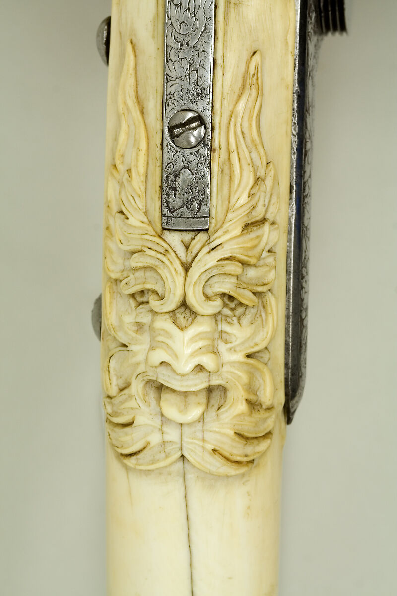 Pair of Wheellock Pistols, Steel, brass, gold, ivory, Dutch, Maastricht