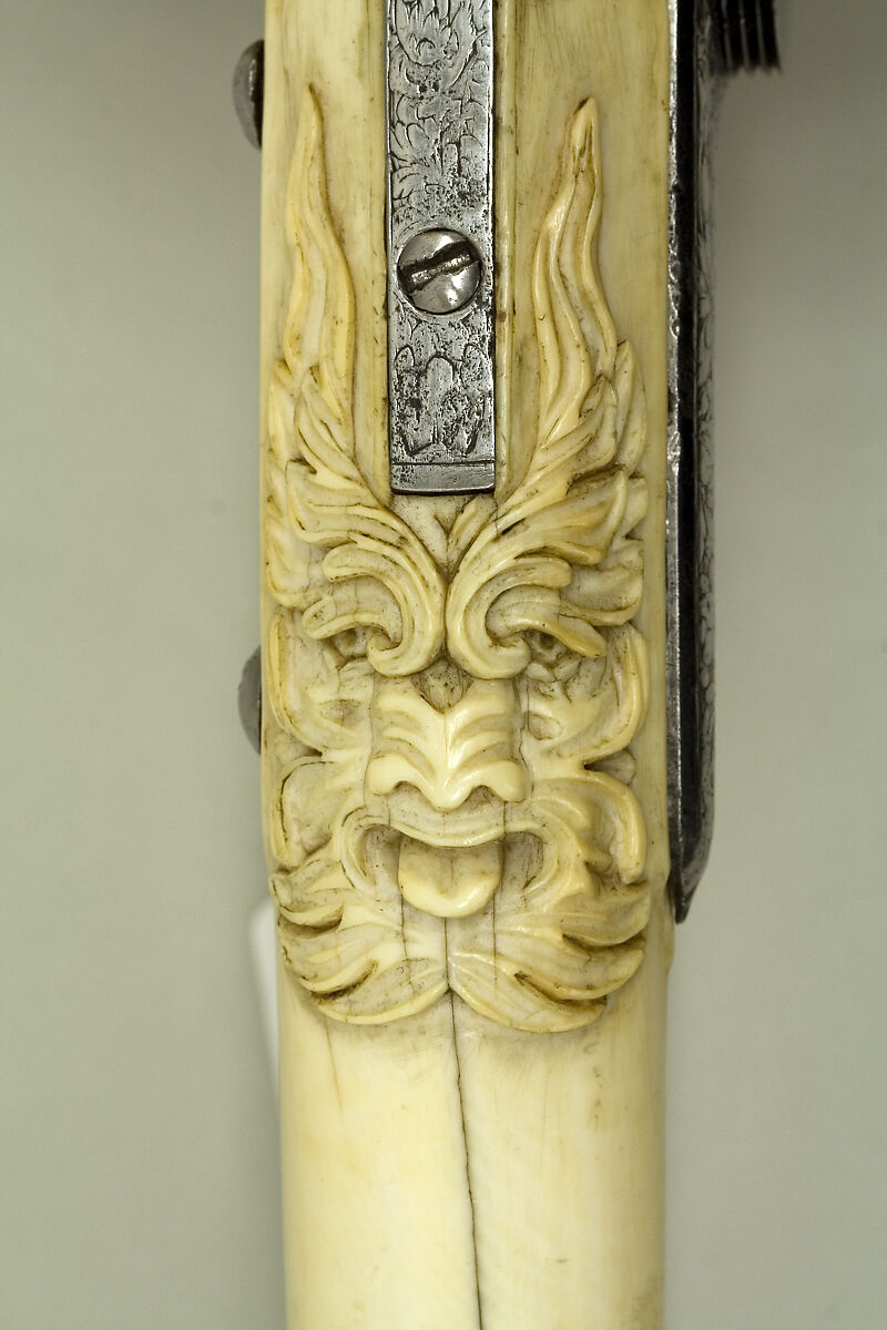 Pair of Wheellock Pistols, Steel, brass, gold, ivory, Dutch, Maastricht