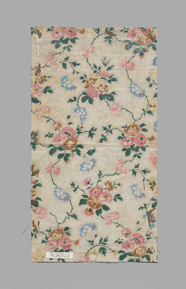 Piece, Cotton, possibly British