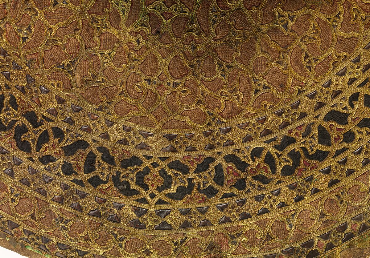 Saddle, Wood, bone (staghorn), bark, leather, textile, iron, pigment, Turkish