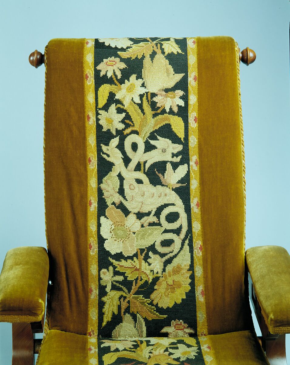 Reclining Armchair, George Jakob Hunzinger (1835–1898), Cherry, American