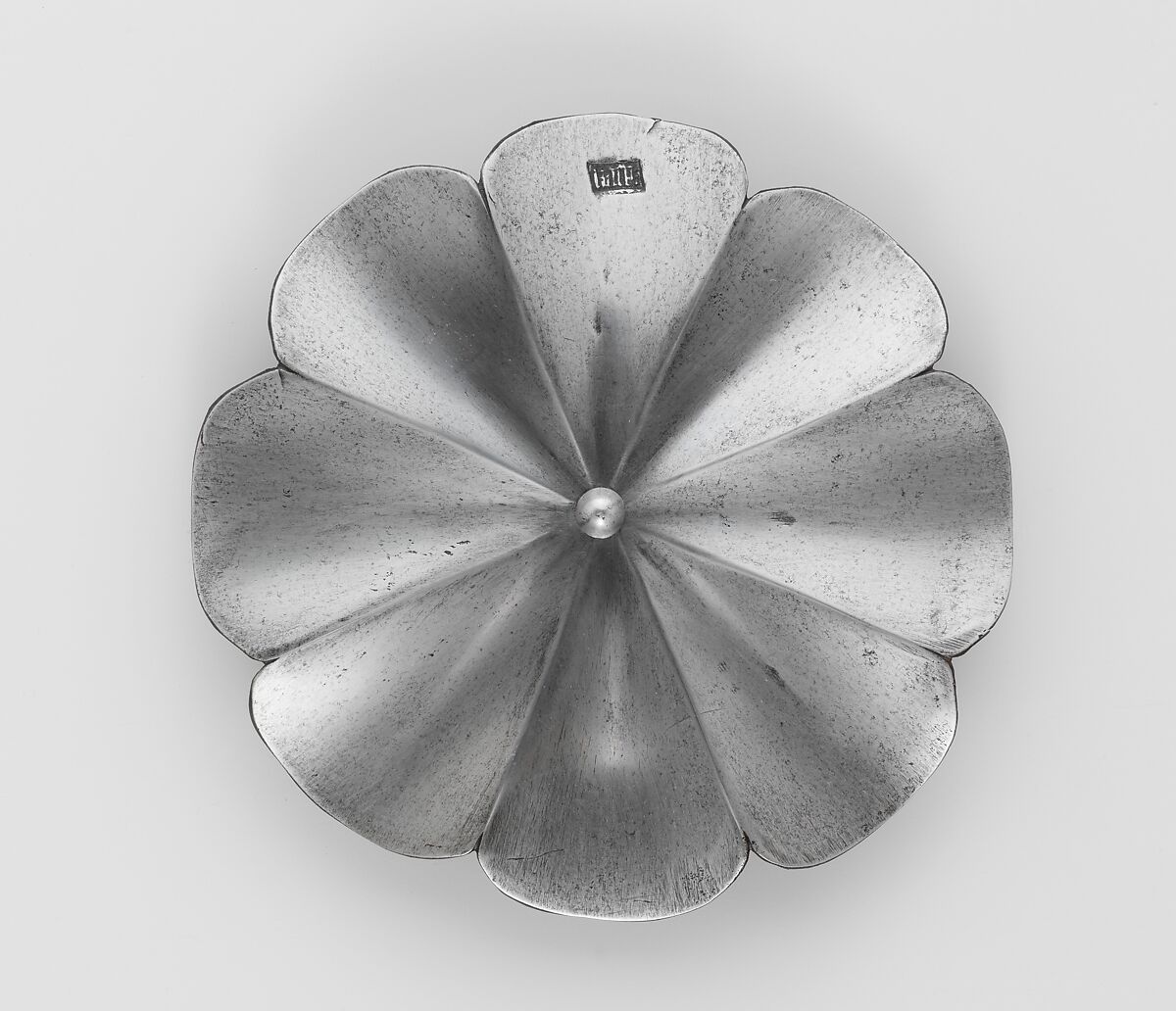 Rondel for a Shaffron (Horse's Head Defense), Kaspar Riederer (Austrian, Innsbruck and Mühlau, active 1452–99), Steel, Austrian, Innsbruck or Mühlau 