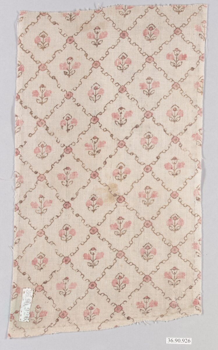 Piece, Cotton, possibly French