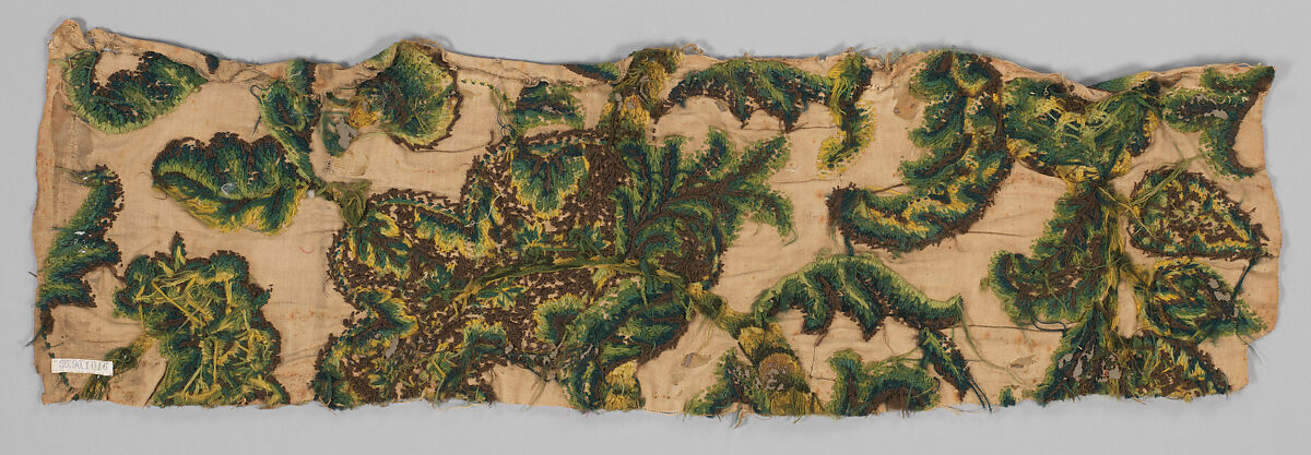 Piece, Wool on cotton, British