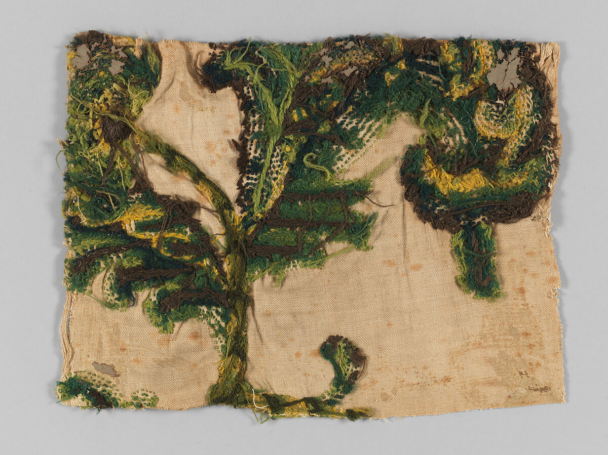 Piece, Wool on cotton, British