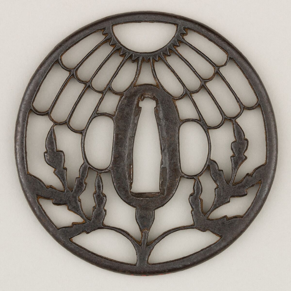 Sword Guard (<i>Tsuba</i>), Iron, copper, Japanese