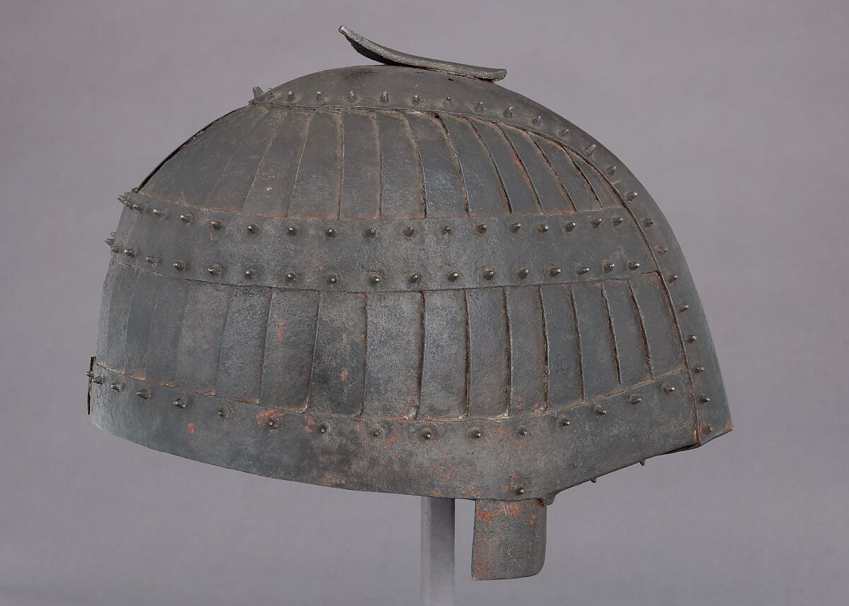 Helmet (Shokakutsuki Kabuto) in the Style of ca. 5th–6th Century, Iron, Japanese