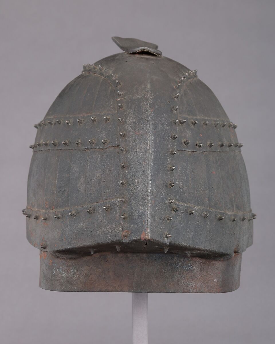 Helmet (Shokakutsuki Kabuto) in the Style of ca. 5th–6th Century, Iron, Japanese