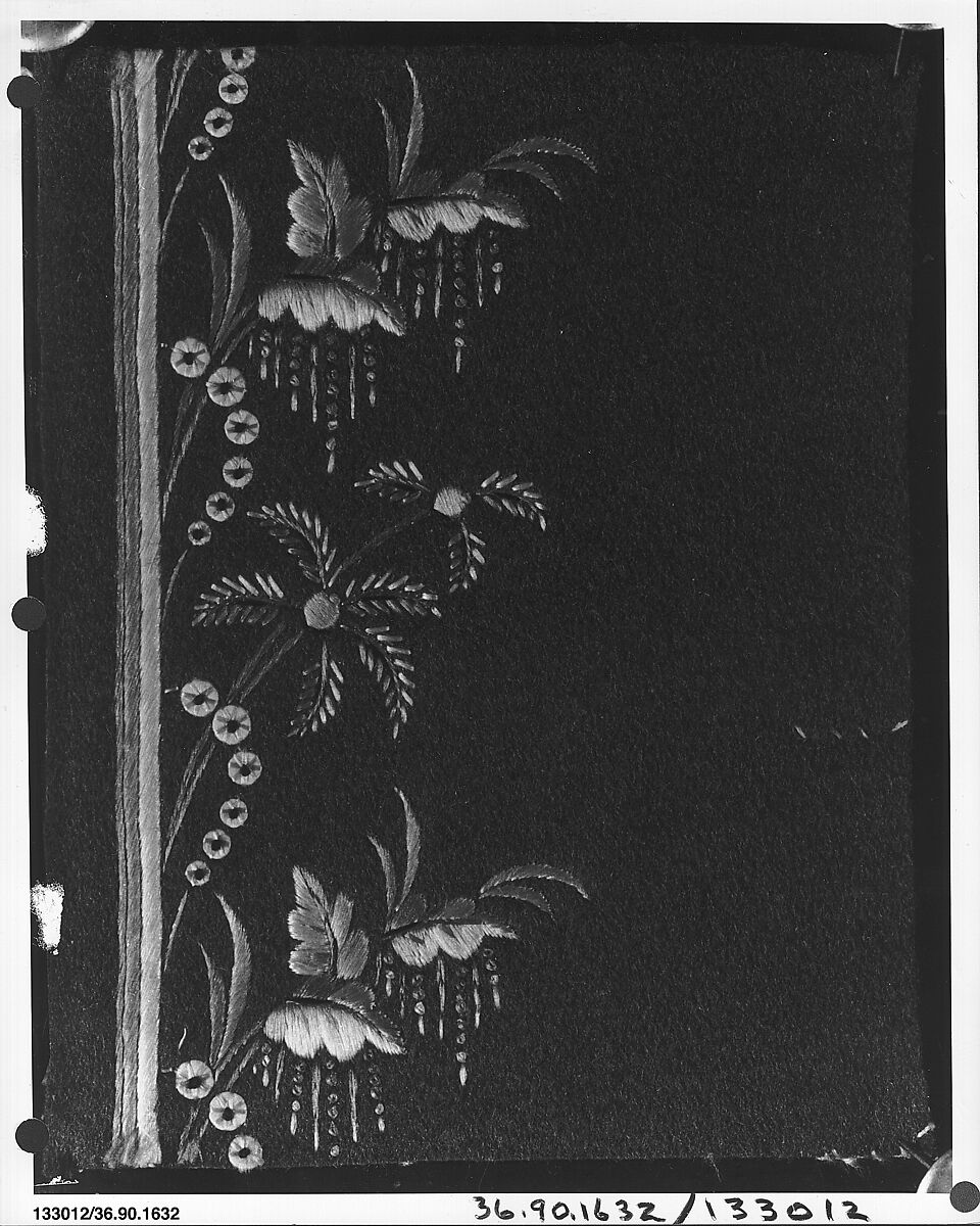 Sample, Silk on wool, French