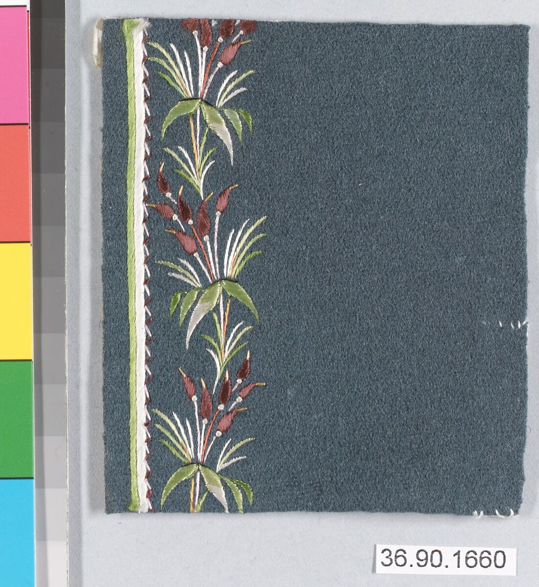Sample, Silk on felt, French