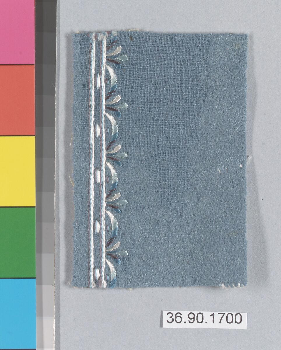 Sample, Silk on felt, French