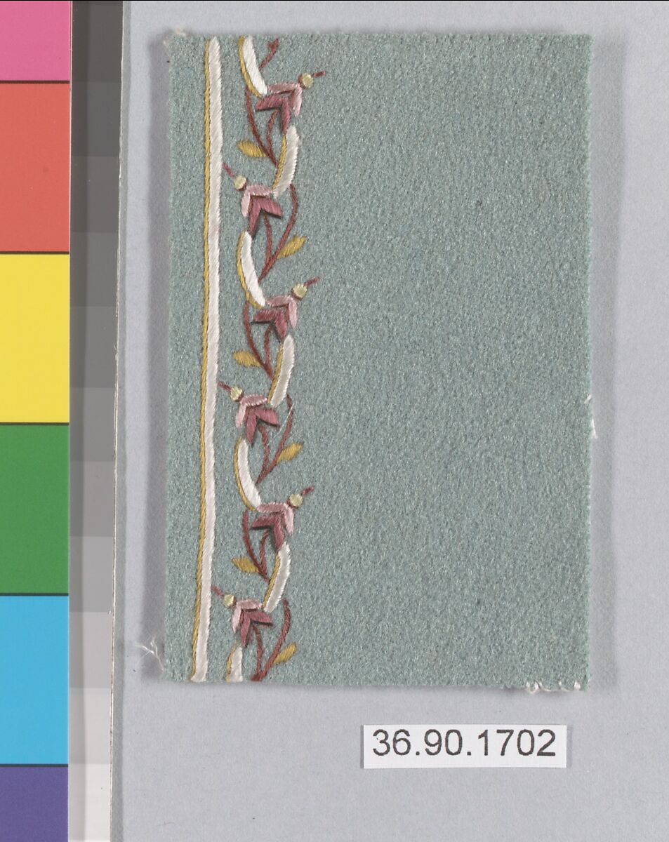Sample, Silk and felt, French
