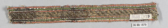 Galloon, Silk and metal thread, European 