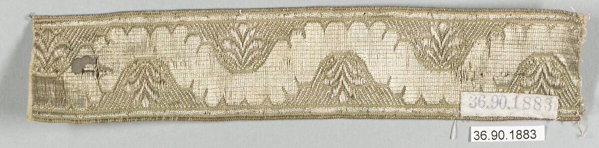Galloon, Silk and metal thread, European 