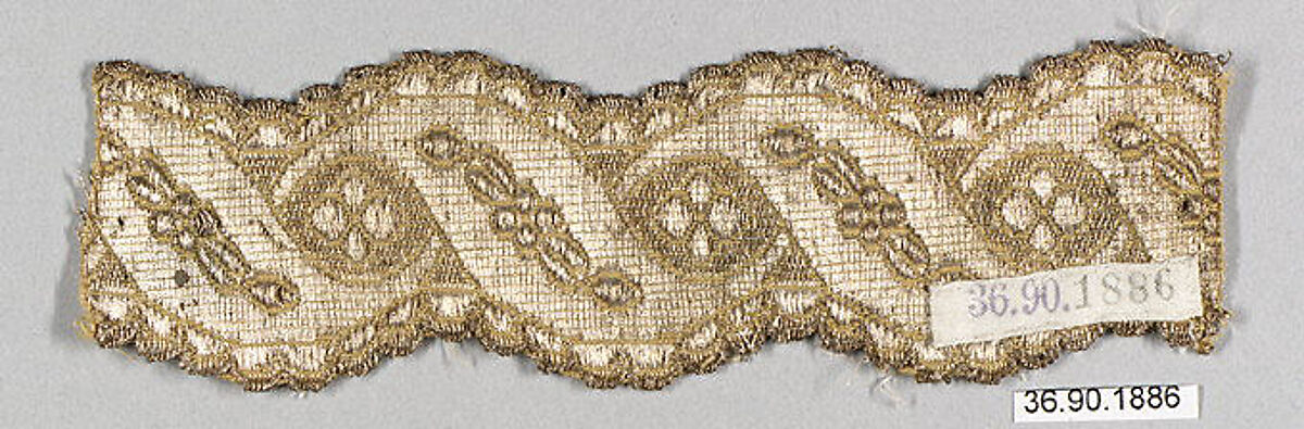 Galloon, Silk and metal thread, European 