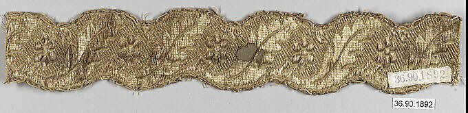 Galloon, Silk and metal thread, European 