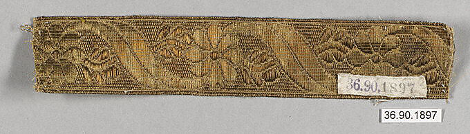 Galloon, Silk and metal thread, European 