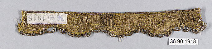 Galloon, Silk and metal thread, European 