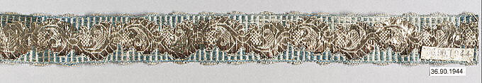 Galloon, Silk and metal thread, French 