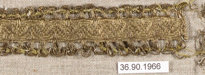 Piece, Metal thread, bobbin lace, European
