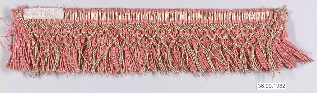 Fringe, Silk and metal thread, Italian 