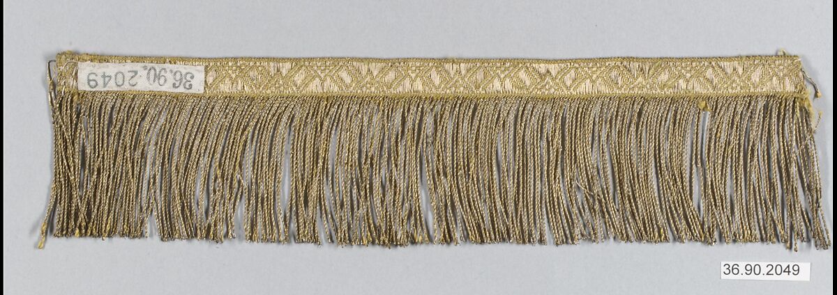 Fringe, Metal thread, French 