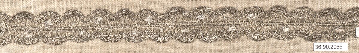 Piece, Bobbin lace, possibly French