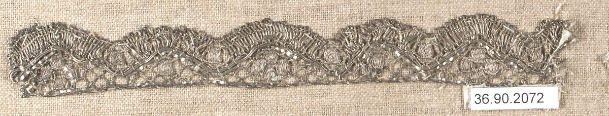 Piece, Bobbin lace, possibly French