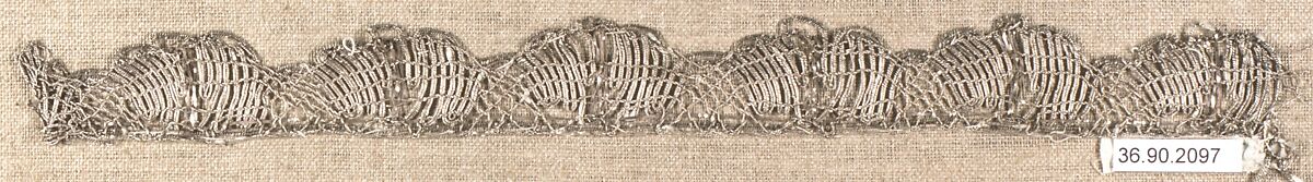 Piece, Bobbin lace, possibly French