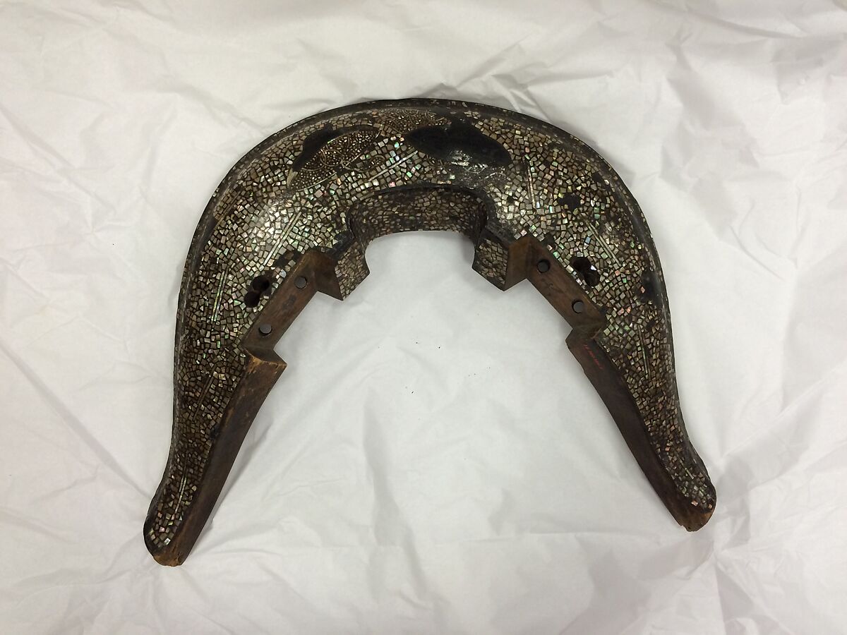 Saddle (Kura), Wood, mother-of-pearl, Japanese