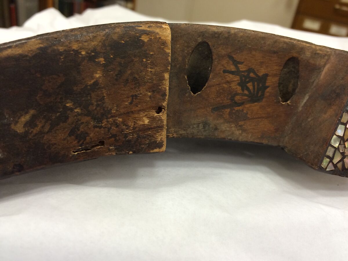 Saddle (Kura), Wood, mother-of-pearl, Japanese