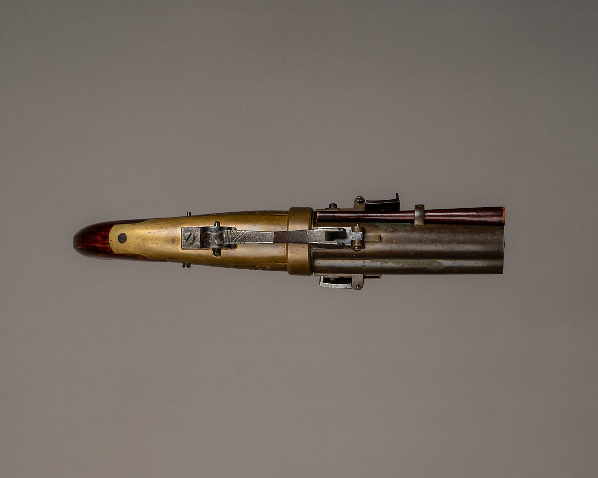 Percussion Pistol, Wood, iron, Japanese