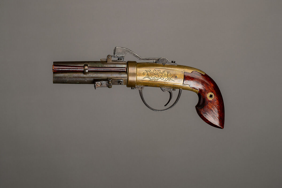 Percussion Pistol, Wood, iron, Japanese