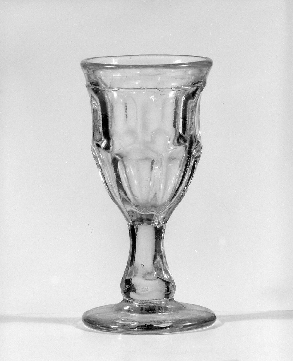 Cordial Glass, Pressed glass, American 
