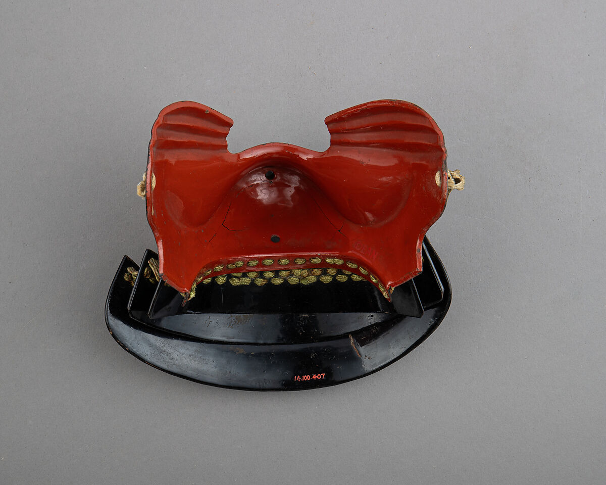 Half Mask (Ho-Ate) with Gorget, Iron, Japanese