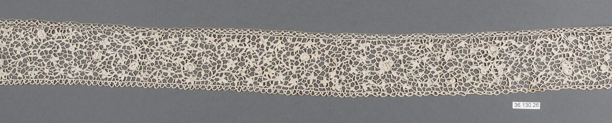 Border, Needle lace, Coraline, Italian
