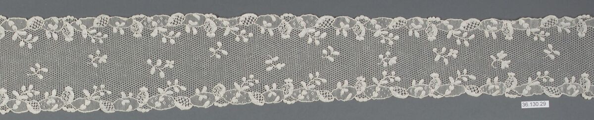 Flouncing (quille or lappet), Needle lace, point d’Alençon, French