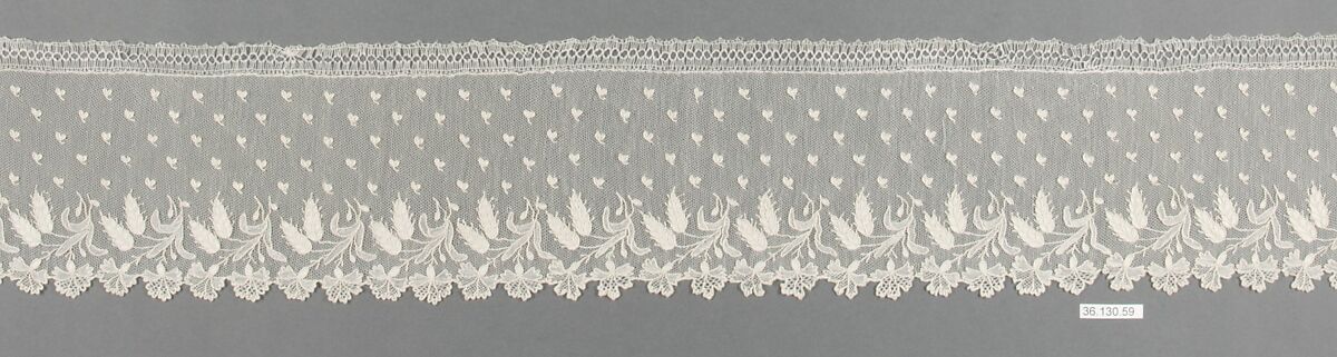 Border, Needle lace, point d’Alençon, French
