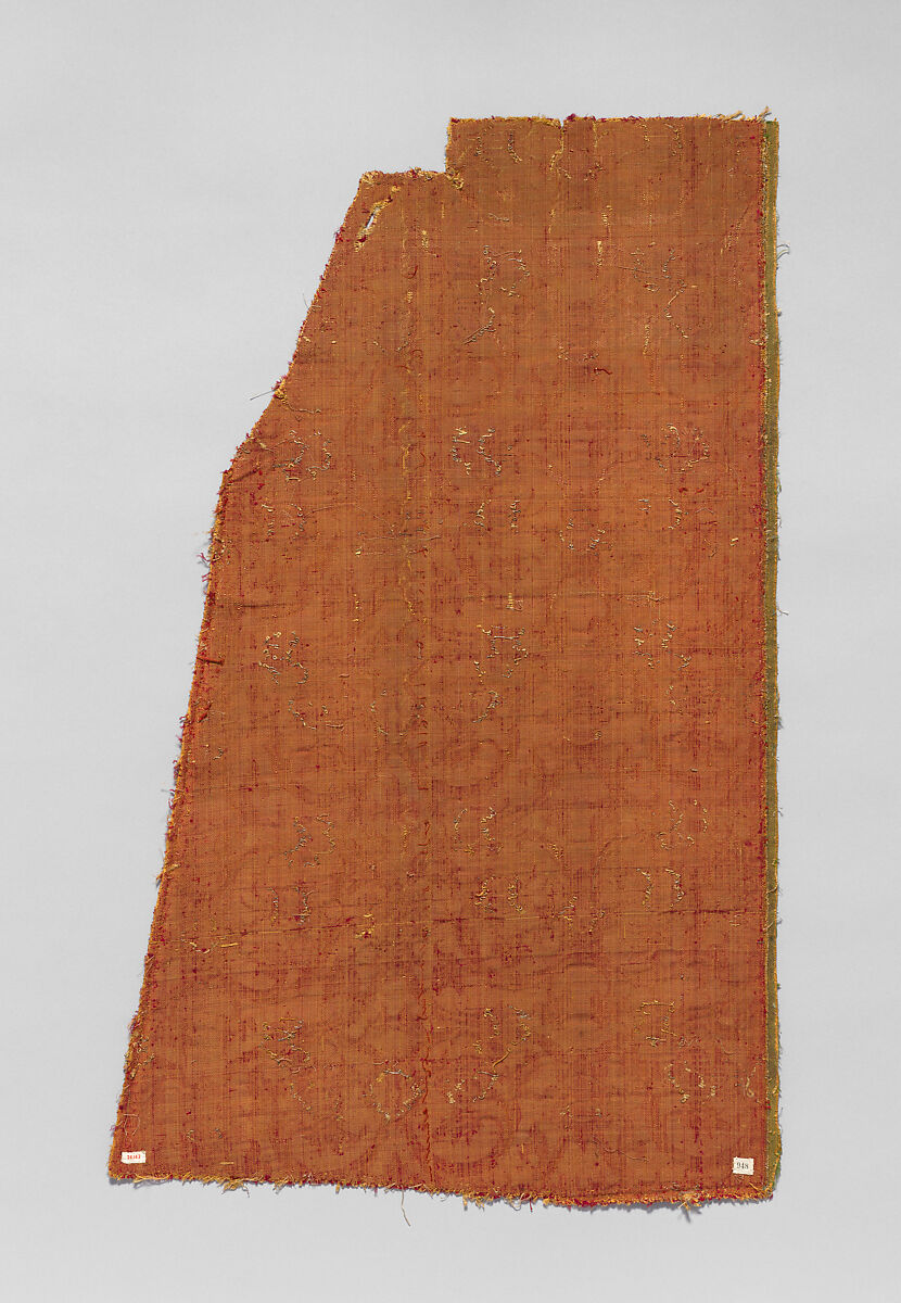 Panel, Silk and metal thread, Italian