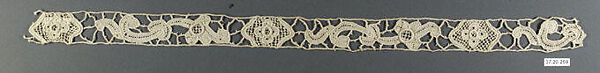 Bands (one of two), Needle lace, European 