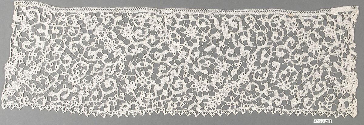 Fragment, Bobbin lace, Flemish 