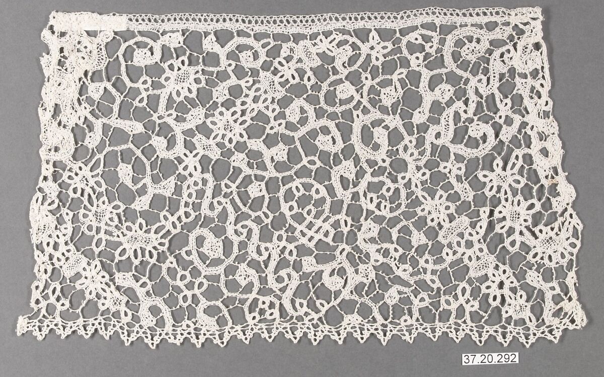 Fragment, Bobbin lace, Flemish 