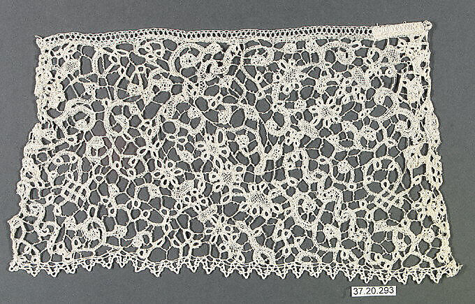 Fragment, Bobbin lace, Flemish 