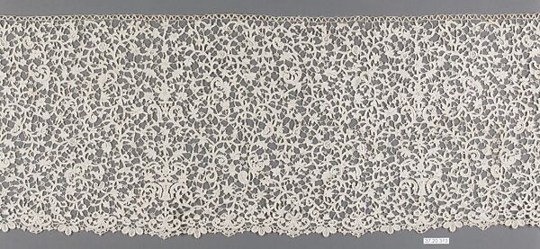 Flounce, Needle lace, possibly French