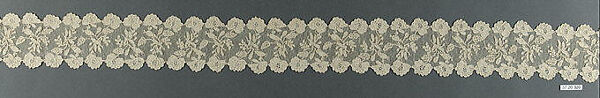Band (one of four), Needle lace, possibly French 